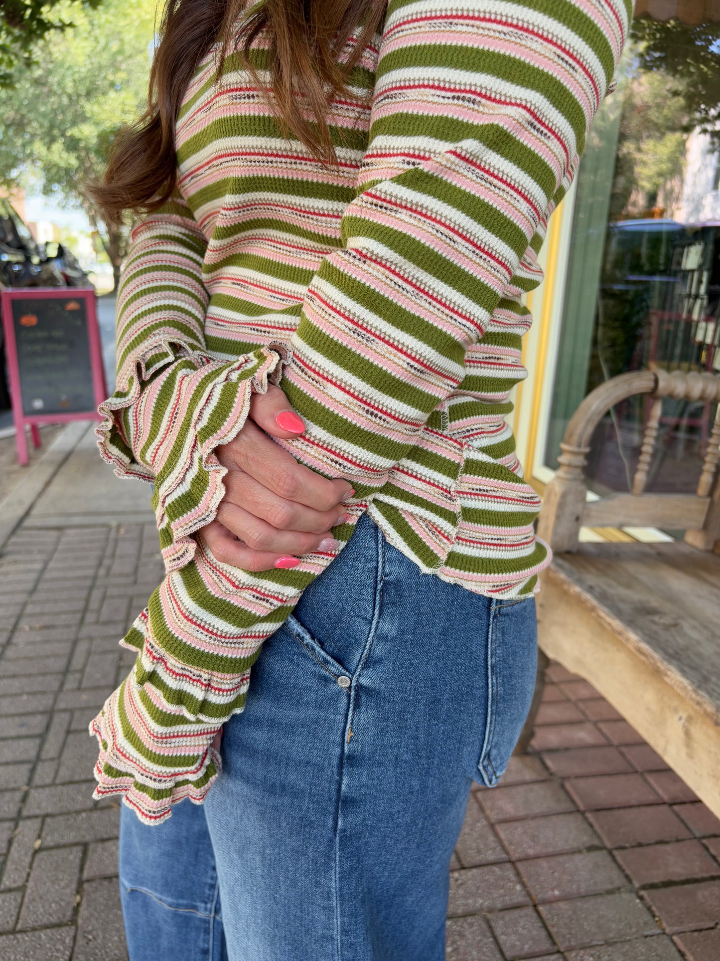 Sweet Matcha Mock Top