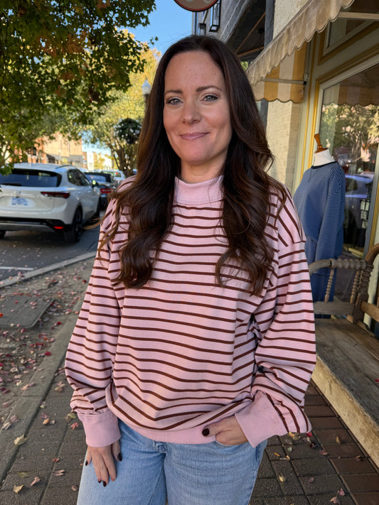 Rosalie Striped Pullover