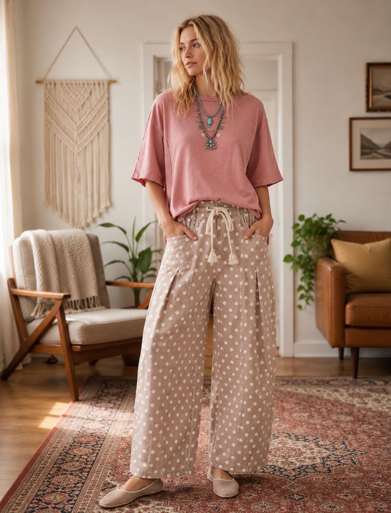 Poppy Dot Pants