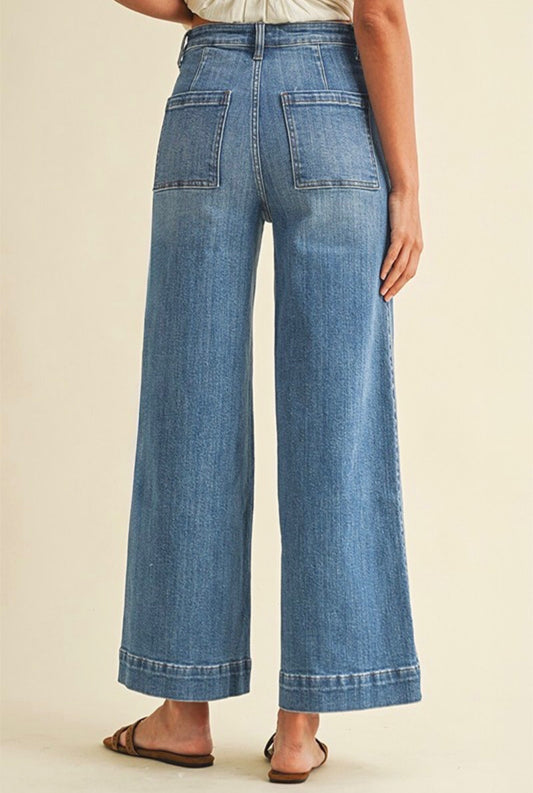 Collins Pintuck Jeans - Risen