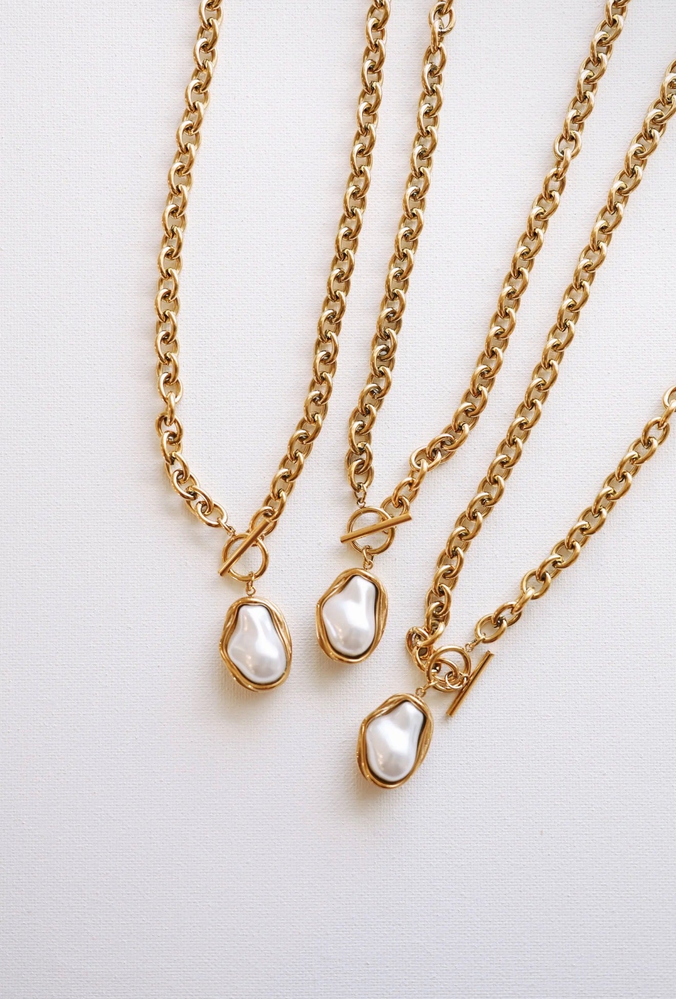 Golden Pearl Necklace